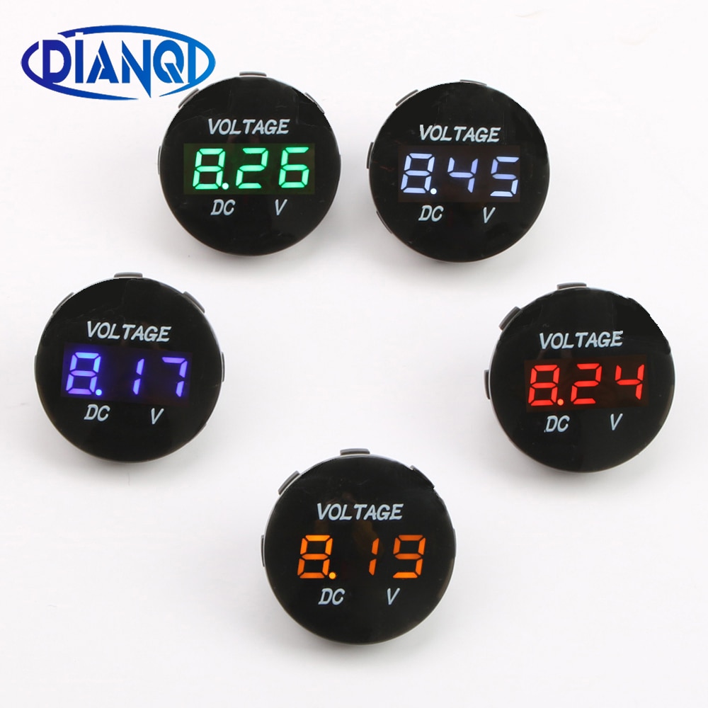 LED 12V-24V DC Voltmeter Signal Lichter Digital Anzeige Messgerät Volt Spannung Meter Anzeige Lampe Tester Für Auto Motorrad