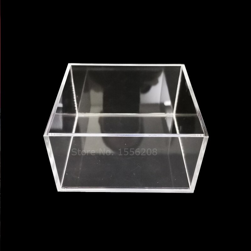 Decorative Acrylic Box Without Lid Clear Box Square Modern Display Container Multi-Purpose For Office And Home