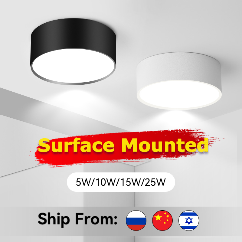 Spot Led Ceiling Light Fixture AC220V Downlight Led Ceiling Lamp Surface Mounted Spotlight for Living Room Bedroom Decoratio