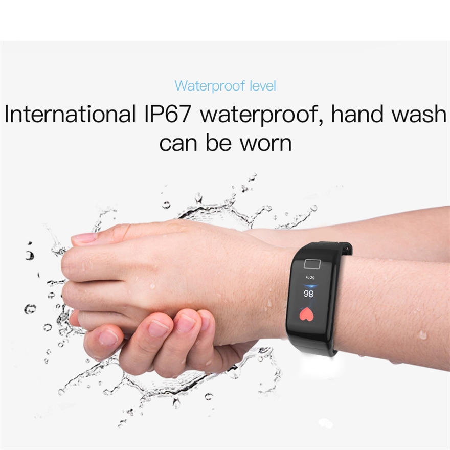 F1 plus fitness tracker smart armband F1 horloge met HR fitness sleep tracker waterdicht activiteit tracker Band voor Android IOS