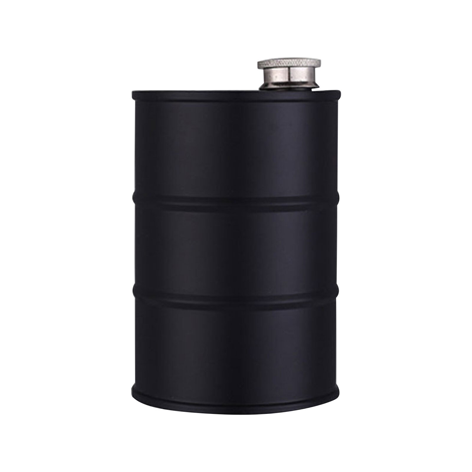 500ml Oil Drum Shape Drink Leakproof Whiskey Outdoor Black Portable Flagon Liquor Flask Bar Storage Wine Pot Stainless Steel
