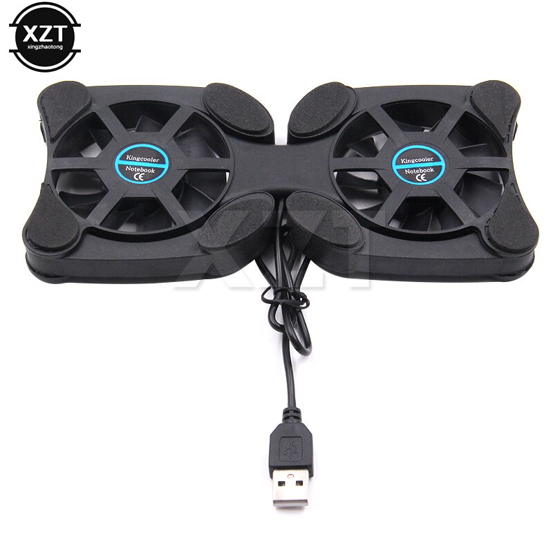 Foldable USB Laptop Cooling Pads With Double Fans Mini Octopus Notebook Cooler Cooling Pad For 7-15 Inch Notebook Laptop