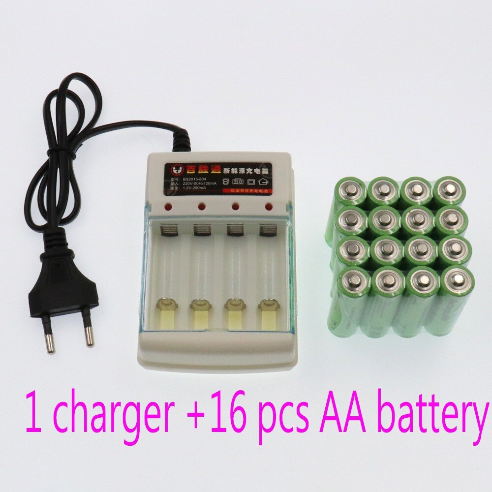 Kedanone AA batterij 3000 1.5 V Quanlity Oplaadbare batterij AA 3000 mAh BTY NI-MH 1.5 V Oplaadbare Batterij + charger 2 bestellingen