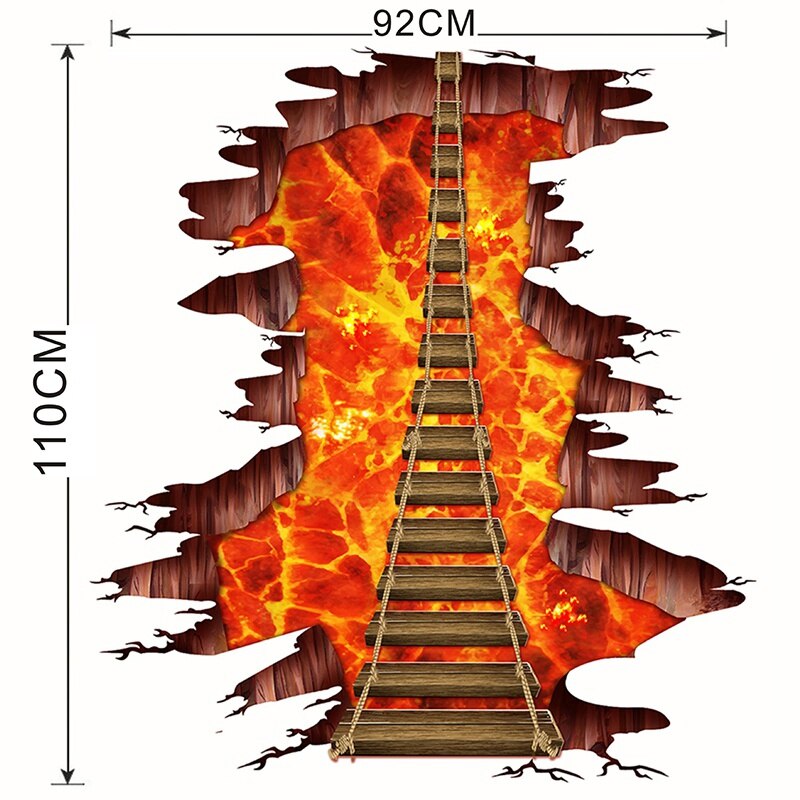 Removable Self-Adhesive Waterproof 3D Wall Decor Decals Floor Stickers For Kids Bedroom Ceiling Living Room Nursery Decor: A3