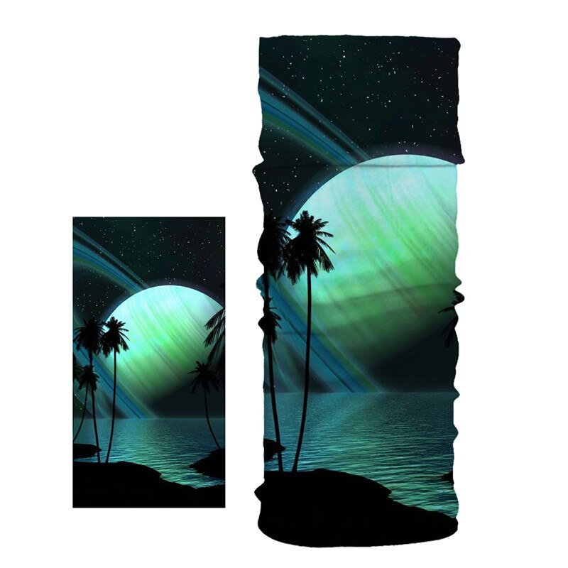 Imixlot Hiphop Stil Multifunktions Bandanas Wissenschaft Fiction Landschaft Gedruckt Stirnband Nahtlose Rohr Schal Unisex balaclava: J