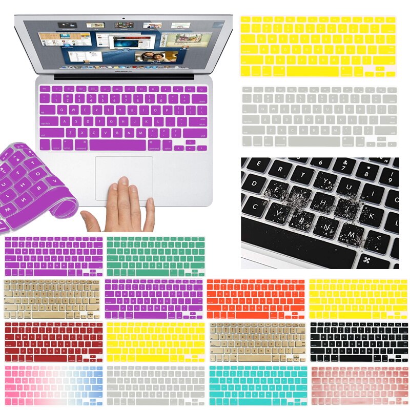 Keyboard Cover Voor Macbook Pro 13 Zonder Touch Bar A1708 Silicone Protector Skin Case Macbook 12 A1534 A1931 Protecter Film