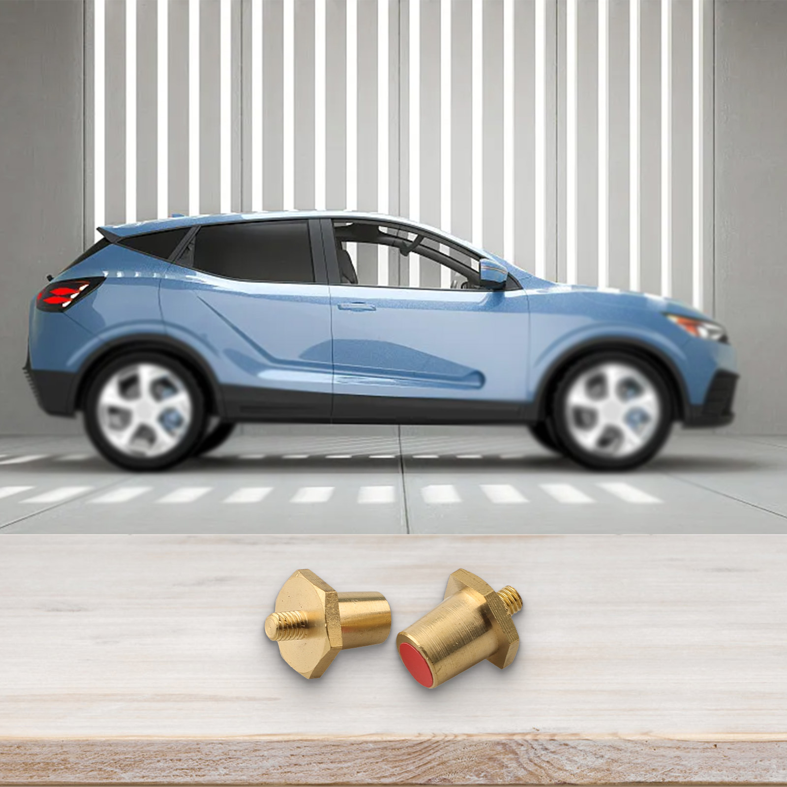 2pcs M6 Battery Terminal Adapter Brass Battery Pole For Lithium Car Batteries M6 Lithium Car Replacement Accessories