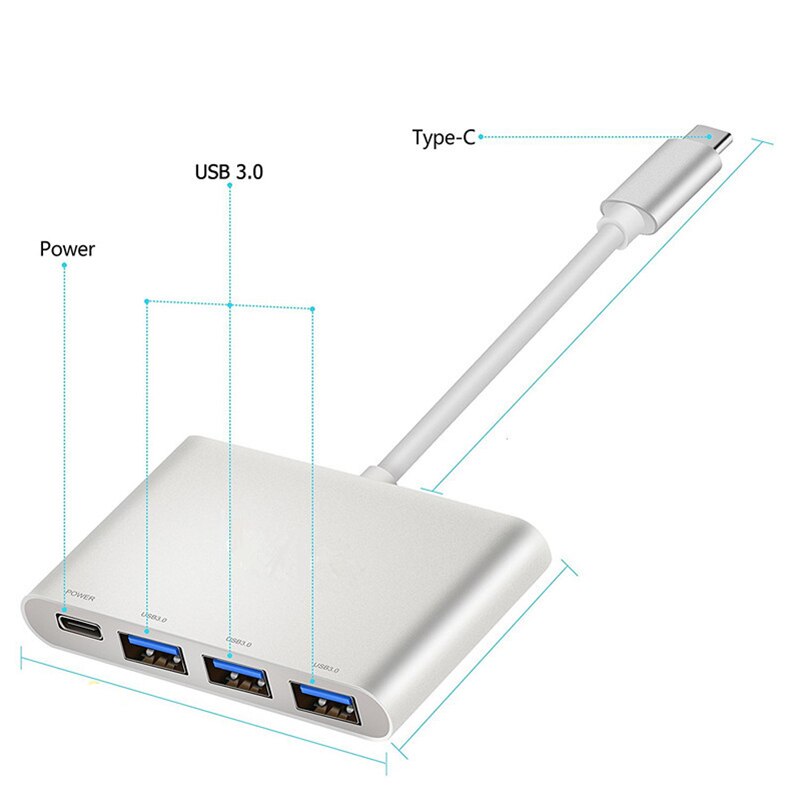 3.1 USB C HUB tipo C a USB 3.0 convertitore Splitter per Tablet PC Macbook windows 7810 Mac OS Linux adattatore Hab accessori per Laptop