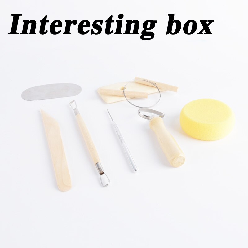 8-piece set of wooden ceramic tools, clay tools, clay tools, soft clay tools set