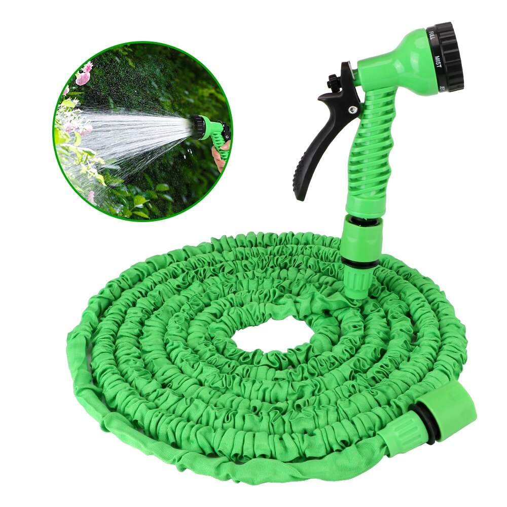 Expandable Garden Hose Pipe Water Hose Cars Garden Washing Hose Sprayer 7 Modes Adjustable Water Gun Foam High Pressure