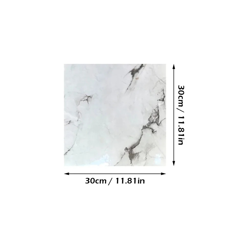 5-20pcs 30x30cm Self-Adhesive Waterproof Wall Stickers Peel Stick PVC Wallpaper Kitchen Bathroom Bedroom Removable Home Decor: black / 0.9㎡