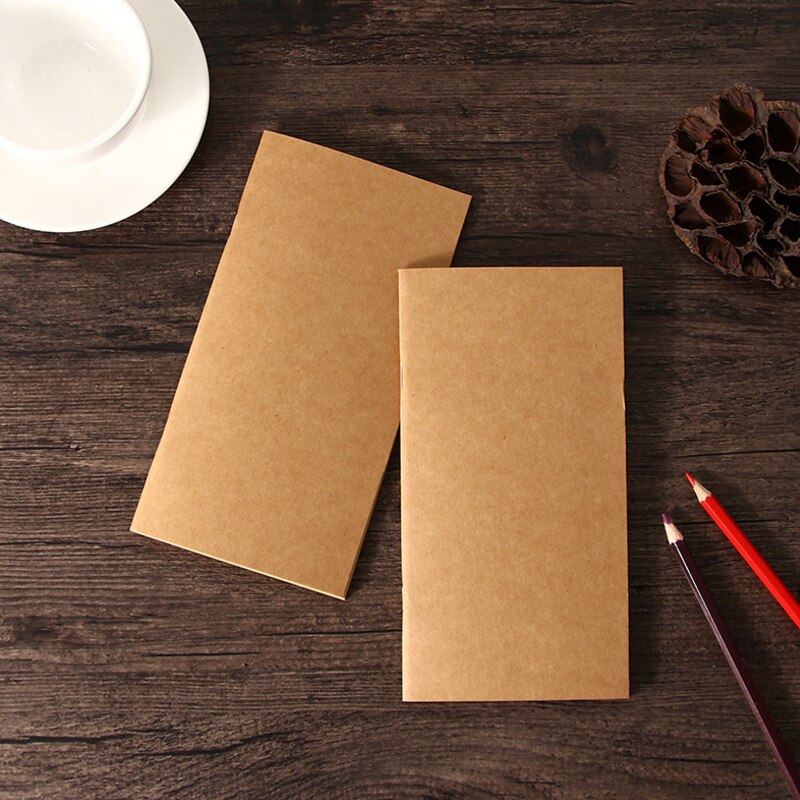 1book/pack Retro Notebook Mini Kraft Paper Notepad for Kids Student 4 selections