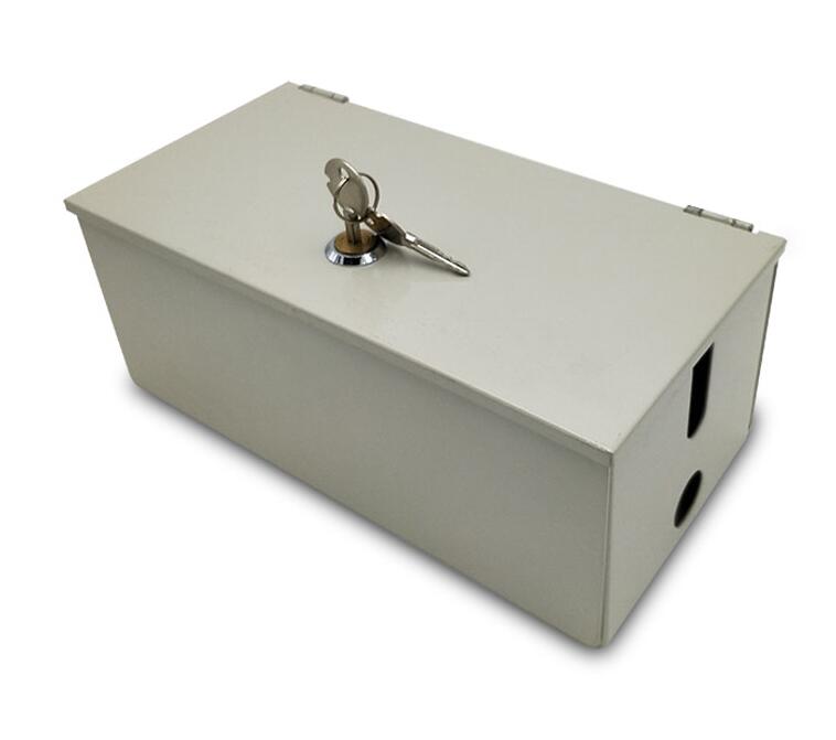 LPSECURITY outdoor waterproof steel box closure case cover for charging socket exit button switch keypad rfid reader