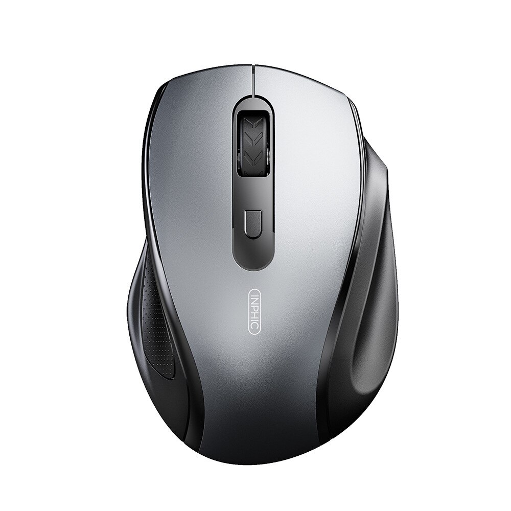 Wireless Mouse USB Computer Mice Wireless For PC Laptop: Iron Gray