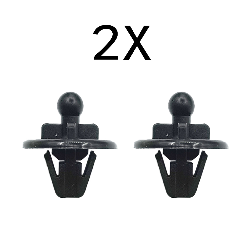2 piezas para FORD MK5 FUSION CLIP DE SHELF DE PARCEL trasero para gancho de cuerda fijación de plástico: Negro