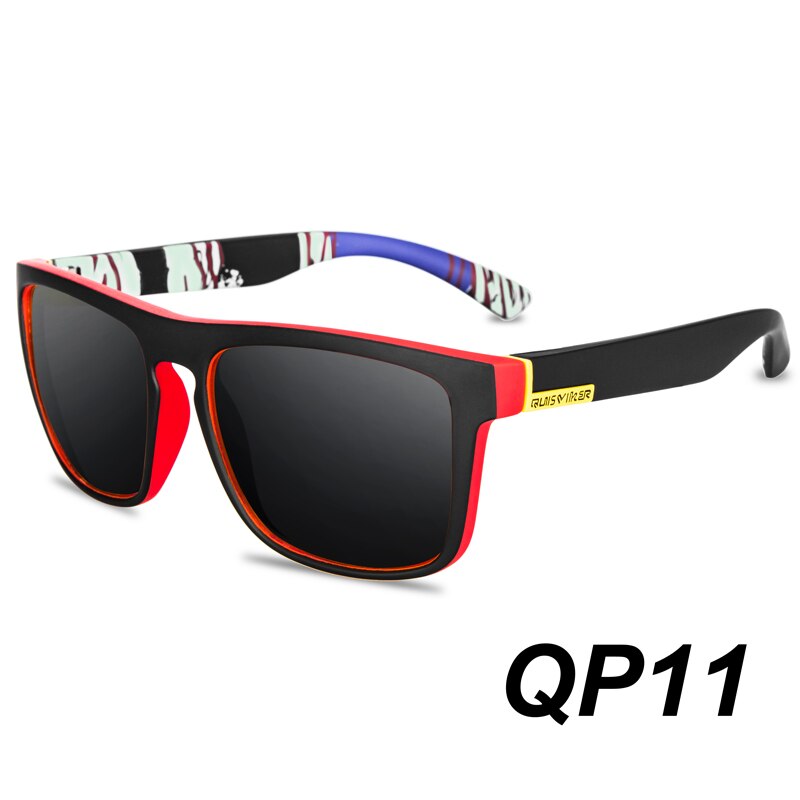 Quisviker mærke firkantede solbriller mænd polariserede solbriller kvinder nuancer oculos de sol masculino: Qp11