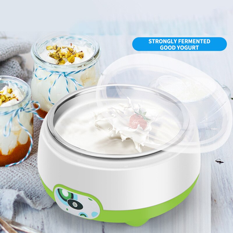 Thuis Elektrische Yoghurt Machine Maker Automatische Energiebesparing Mini Rvs Liner