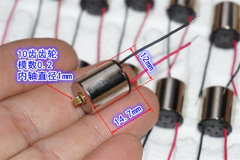 1Pc 5-Pole Coreless Motor Dc 3V 5V 6V 8V 31000Rpm Hoge Snelheid met Tanden Steering Motor Sterke Magnetische Diy Speelgoed Drone