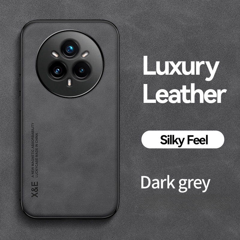 Luxe Lederen Schokbestendig Telefoon Case Voor Realme 14 Pro 5G Auto Magnetische Houder Cover voor Realme 14 Pro + Realmi 14Pro Plus Fundas: Beige / Voor iPhone 16 Pro