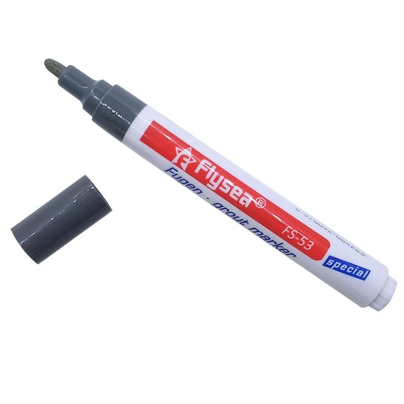 1pcs Multi-Purpose Tile space Repair Pen Special Beauty Seam watt Floor Tile Repair Ceramic brick Crevice Shading Pen Home Tools: dark gray