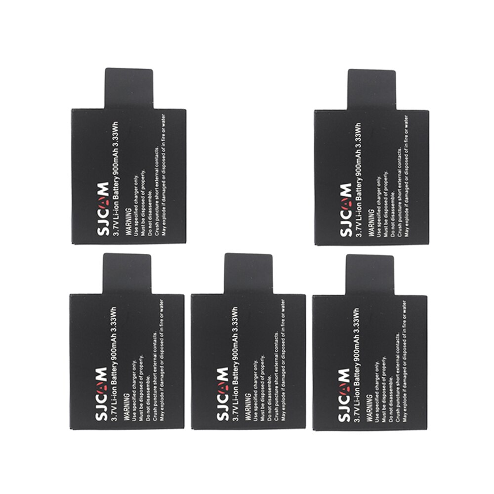 Para SJCAM batería SJ 4000 5000 SJ7000 SJ4000 SJ5000 SJ6000 - SJ9000 M10 EKEN 4K H8 H9 GIT-LB101 de batería de la cámara: 5x  Batteries