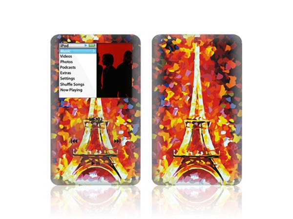 Nieuw product vinyl full body voor iPod classic wrap cover skin sticker