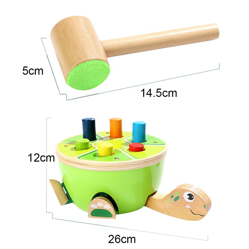 Hout Speelgoed Voor Peuters Leren Fijne Motoriek-Voorschoolse Houten Speelgoed Hameren & Beukende Speelgoed-Cadeaus Voor 2 jaar Oud Meisje
