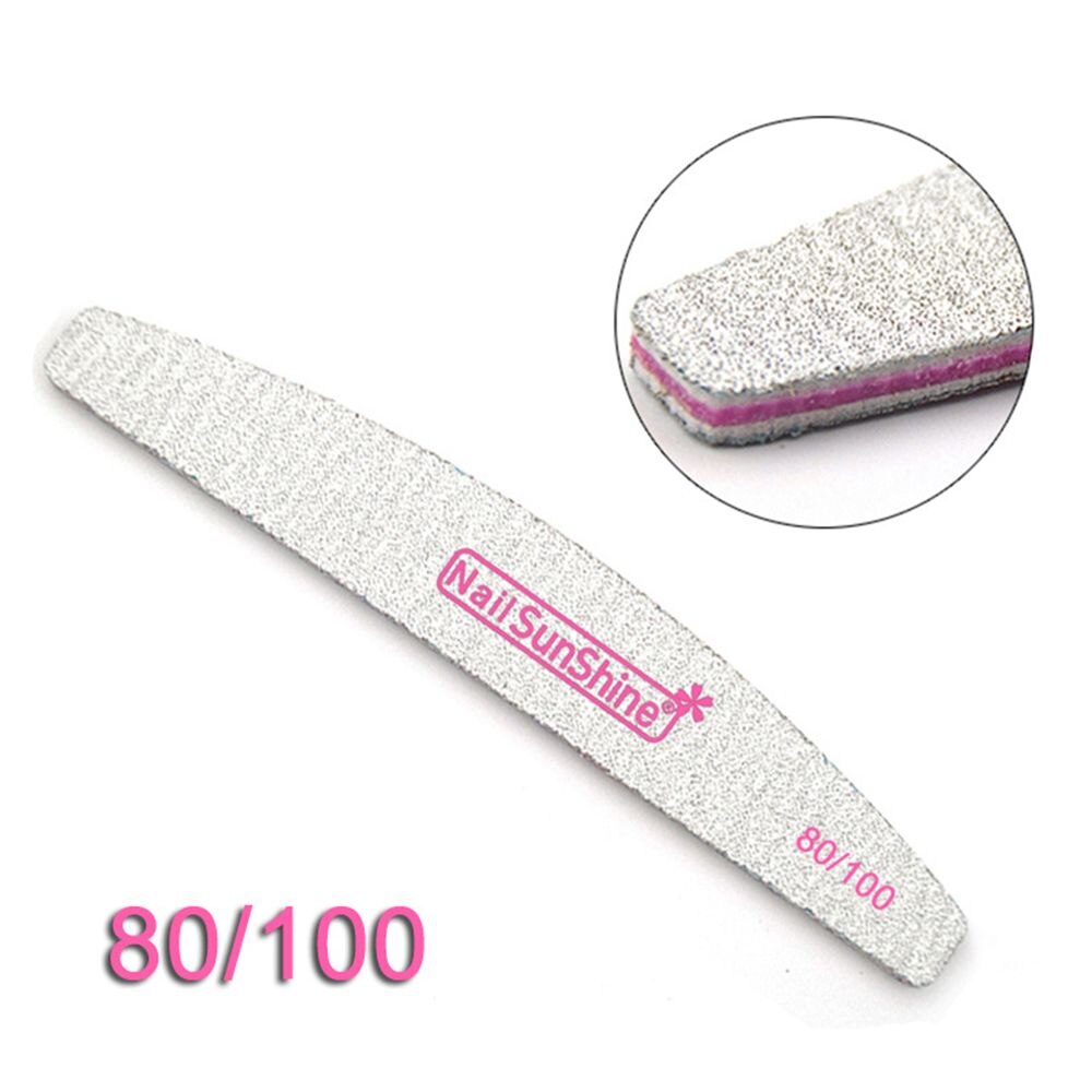 Tragbare Schwamm Streugut/Holz Nagel Dateien Doppelseitige Schleif Puffer Professionelle Nagel Pflege Schönheit Manikübetreffend Werkzeuge: Schwamm-Rosa80-100