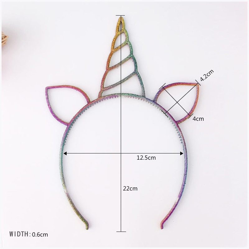 10 unids/lote Tema de unicornio, adornos coloridos para de cumpleaños, broche de pelo para niños, suministros de , tocado para niñas, suministros para de baile