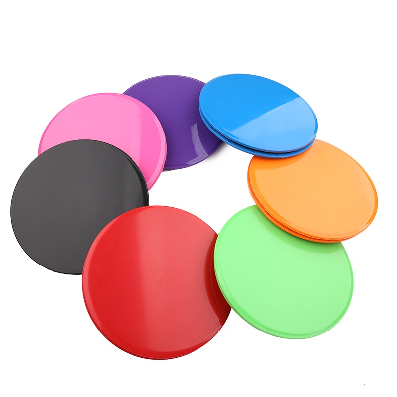 2 unids/set Delta discos corredera deslizante fitness disco gimnasio ejercicio accesorios Yoga pilates Placa de núcleo equipo de entrenamiento