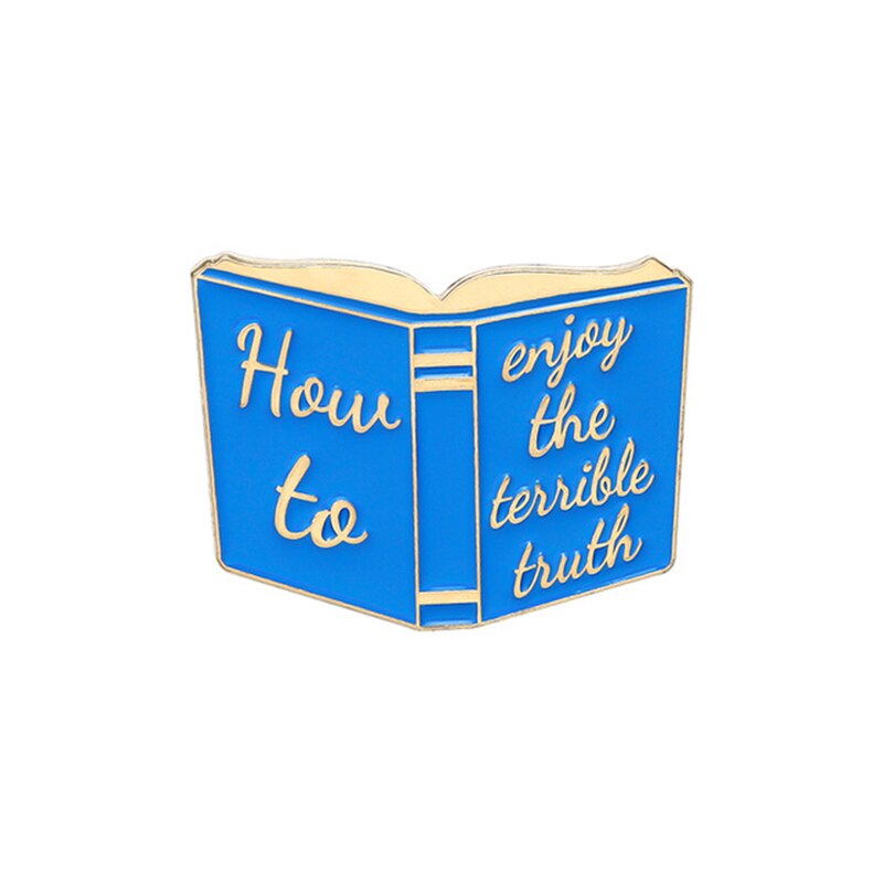 Boeken Serie Emaille Pins Wat Ik Was Gonna Zeggen Een Goed Boek Is Altijd Te Korte Grappige Banner Rugzak Broches badges Voor Vrienden: Style 5