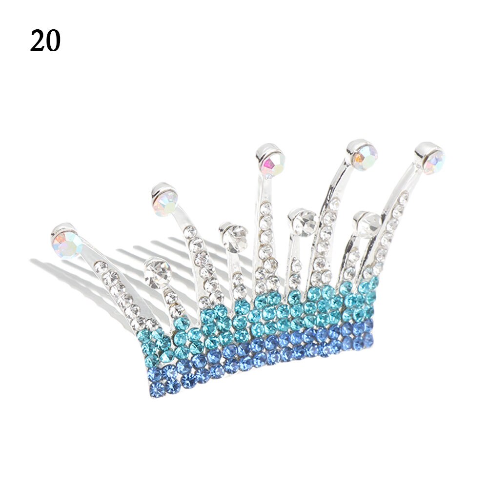 Lovely Mini Tiara Crystal Rabbit Princess Crown Comb Party Costume Accessory Girls Kids Birthday Children's Headwear: 20