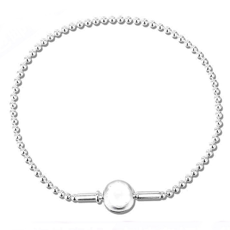 Top 925 Sterling Silver Bracelet ESSENCE COLLECTION Beaded Bracelet Bangle Fit Women Bead Charm DIY Europe Jewelry