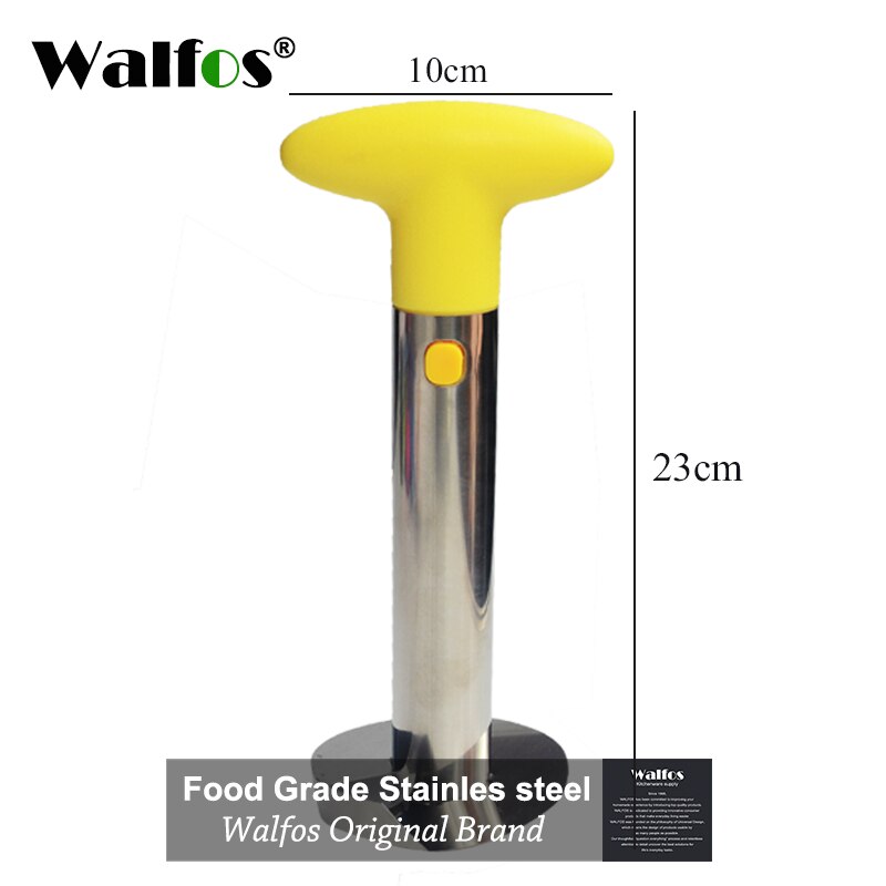WALFOS – éplucheur d'ananas en acier inoxydable, accessoires de cuisine, couteau à fruits, outils de cuisine, trancheuse: WALFOS yellow