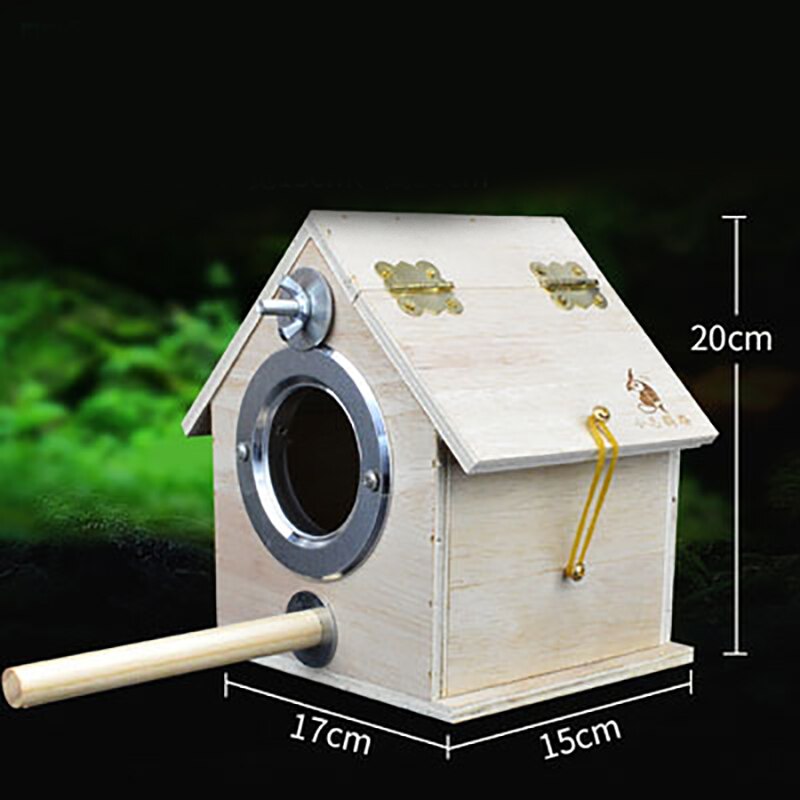 Bird's Nest Parrot Breeding Box Outdoor Breeding Box Bird Garden Shelter Perch Residence