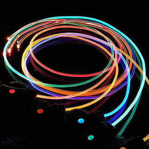 Led verlichte schoenen veters flits glow stick kleurrijk