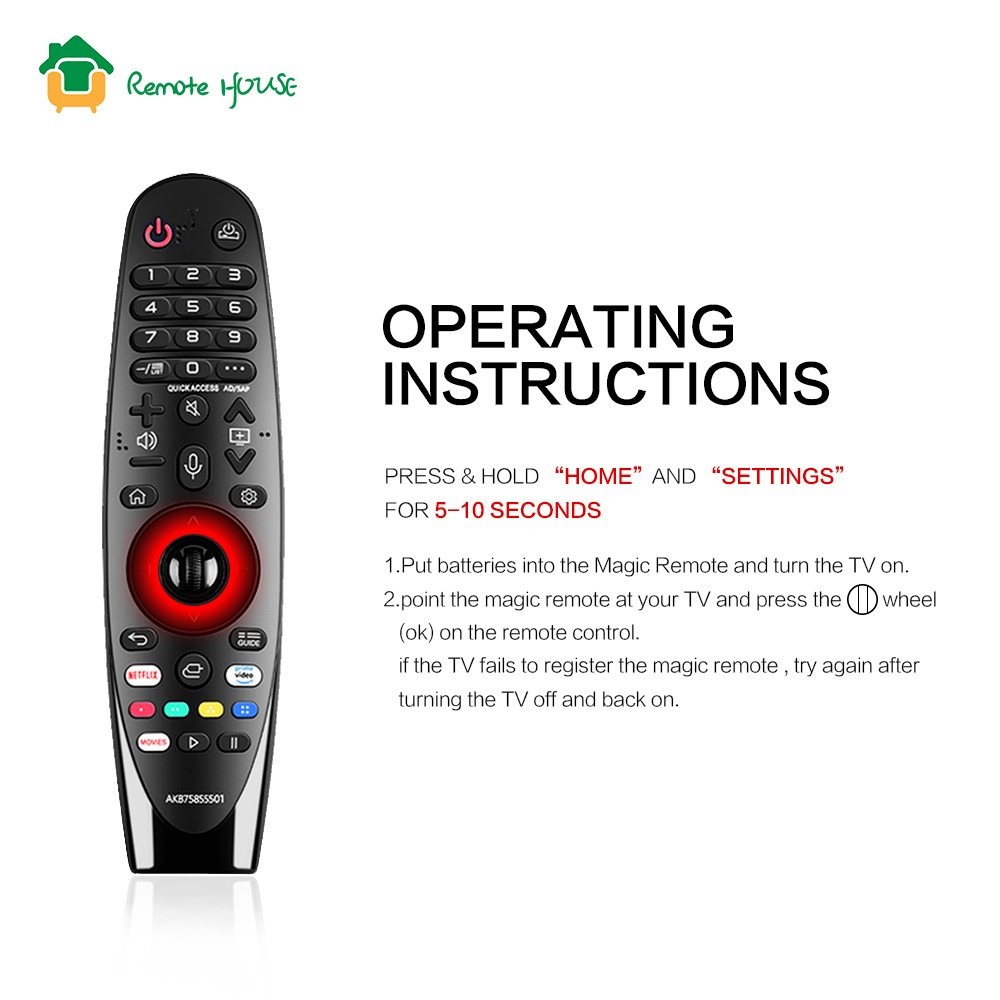 Magic Voice TV Remote MR20GA AN-MR19BA Replacement with AN-MR18BA MR20BA With Voice Cursor Function