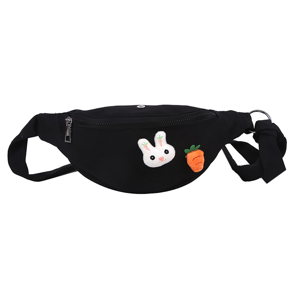 Adorável Coelho Nylon Saco Da Cintura do Esporte Da Forma das mulheres Sacos de Ombro No Peito многофункциональная сумка сумка кожаная женская