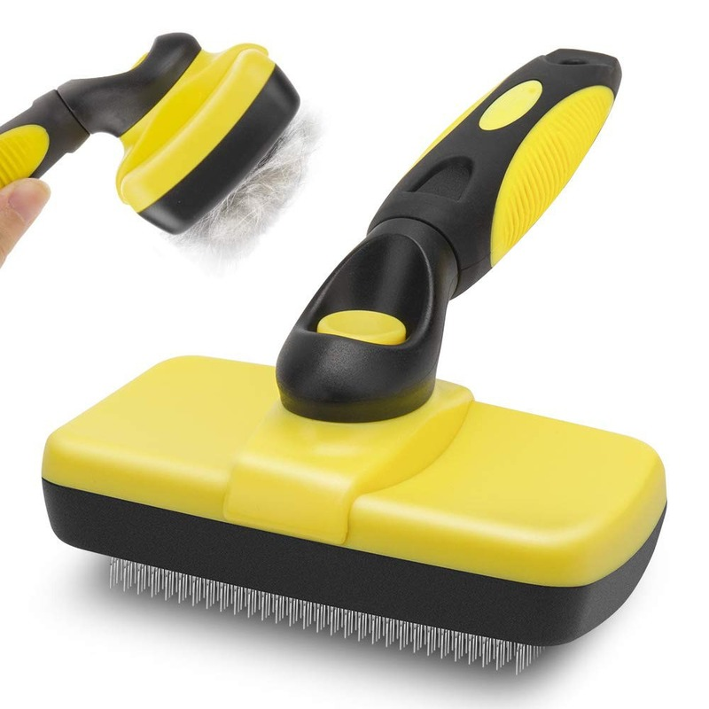 Zelfreinigende huisdierhaarborstel Honden- en kattenkam Verwijdert harenverwijderaarDeshedding Tool, verliesverzorging, grote hondenaccessoires