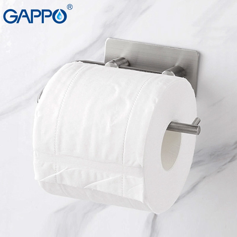 GAPPO Papier Houders Cover roll Toiletpapier houders Rvs Roll Papier Hanger met Cover Badkamer Wall Mount Accessoires