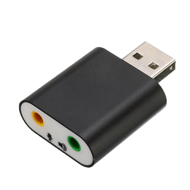 Mini Externe USB 2.0 7,1 CH Virtual Audio Soundkarte Adapter Converter für Notebook Audio Soundkarte Adpater 1 stücke