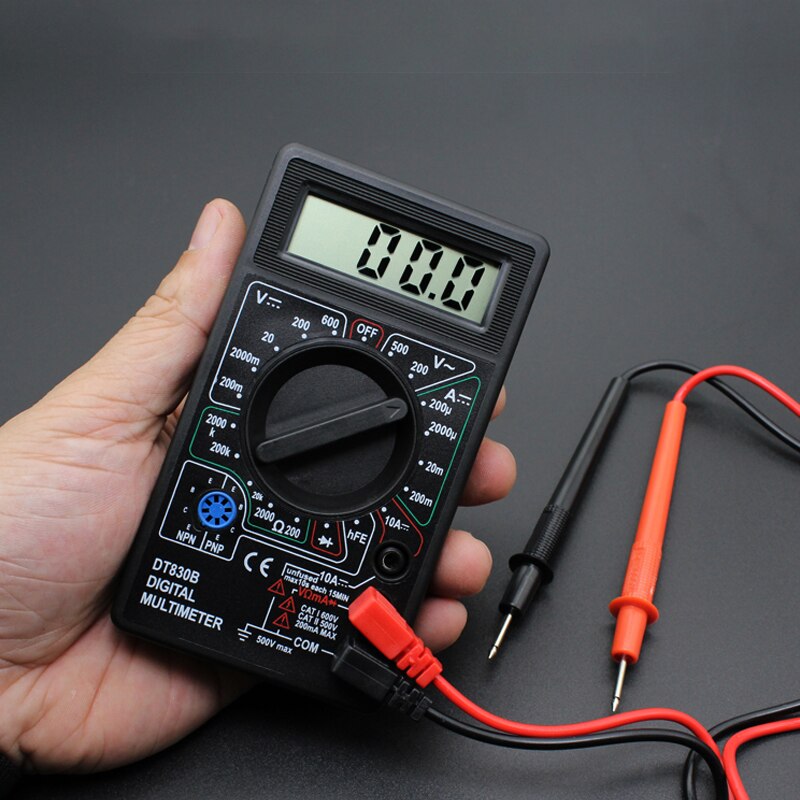 Digital multimeter tester voltmeter måling af strømmodstand temperaturmåler ac / dc amperemeter test bly probe test multimeter
