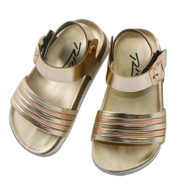 Meisjes Sandalen Schoenen Voor Kinderen Gladiator Glitter Pu Leer Strand Schoenen School Romeinse Sandalen Meisje: 22