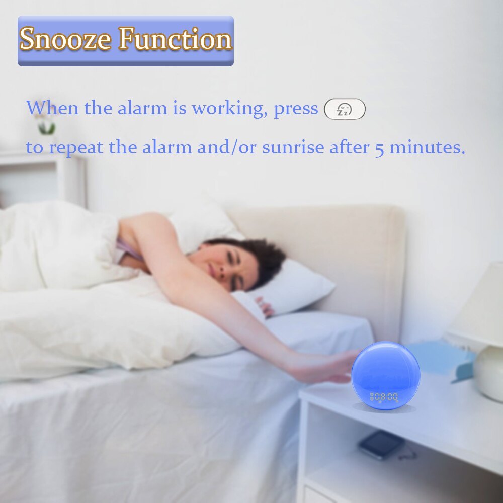 Tuya ZigBee-reloj despertador inteligente con WiFi, dispositivo con 7 colores, amanecer y atardecer, funciona con Alexa y Google Home, Smart Life, 3,0