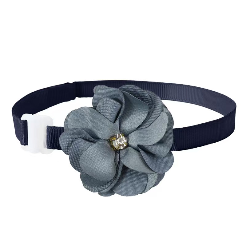 1/6 Uds. Collares para perros hechos a mano, pajaritas ajustables con flores para perros, corbatas de encaje para perros, pajaritas para mascotas, accesorios de aseo para perros: Verde