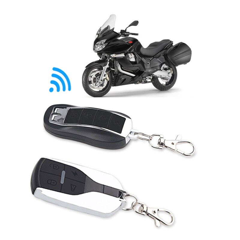 OkeyTech Motorcycle Keyless Entry Moto Alarm System Universal Anti-theft Security System Speaker Remote Control Engine Start