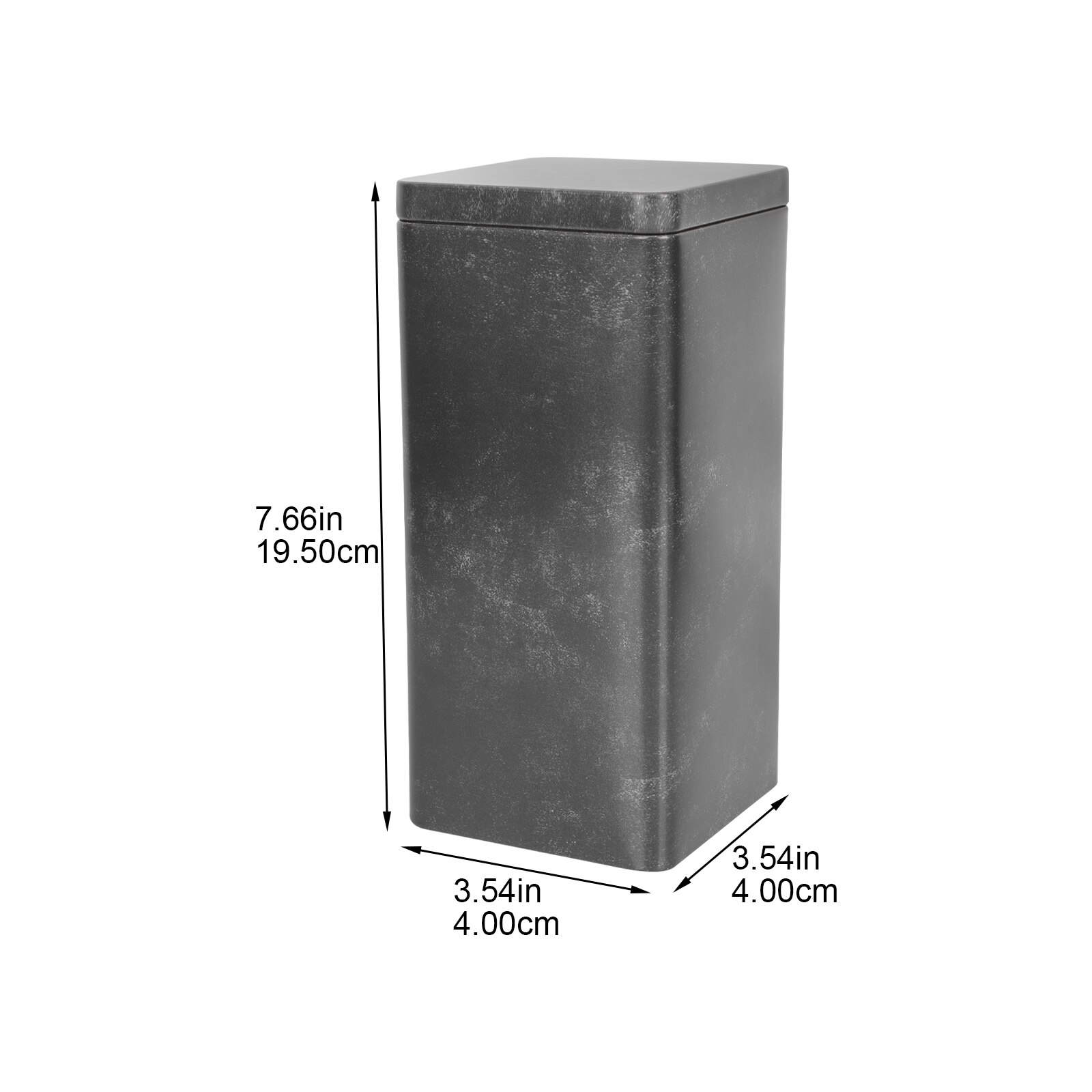 Tinplate Tea Caddy Retro Style Tea Storage Can Portable Tea Tin Home Office Tea Container