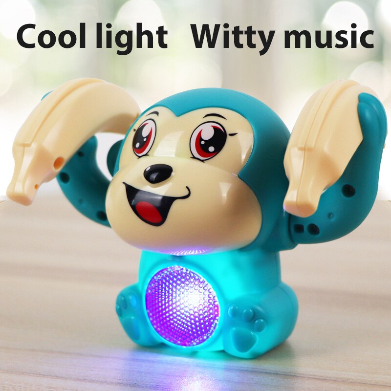 Baby Speelgoed Elektrische Tumbling Aap Licht Muziek Puzzel Geluid Tipping Monkey Kids Speelgoed Vroege Educatief Speelgoed Voor Kinderen