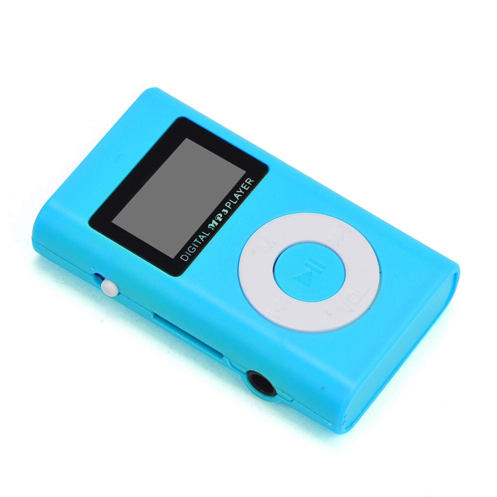 USB Mini MP3 Player LCD Screen Support 32GB Micro SD TF Card Red#T2: d
