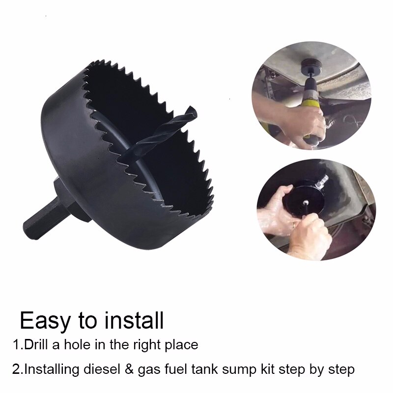 Aluminum Fuel Tank Sump Kit Diesel Gas Performance For FASS AirDog Fuelab Compatible With Cummins Duramax Powerstroke